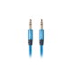 Lanberg CA-MJMJ-10CU-0010-BL cable de audio 1 m 3,5mm Azul ca-mjmj-10cu-0010-bl